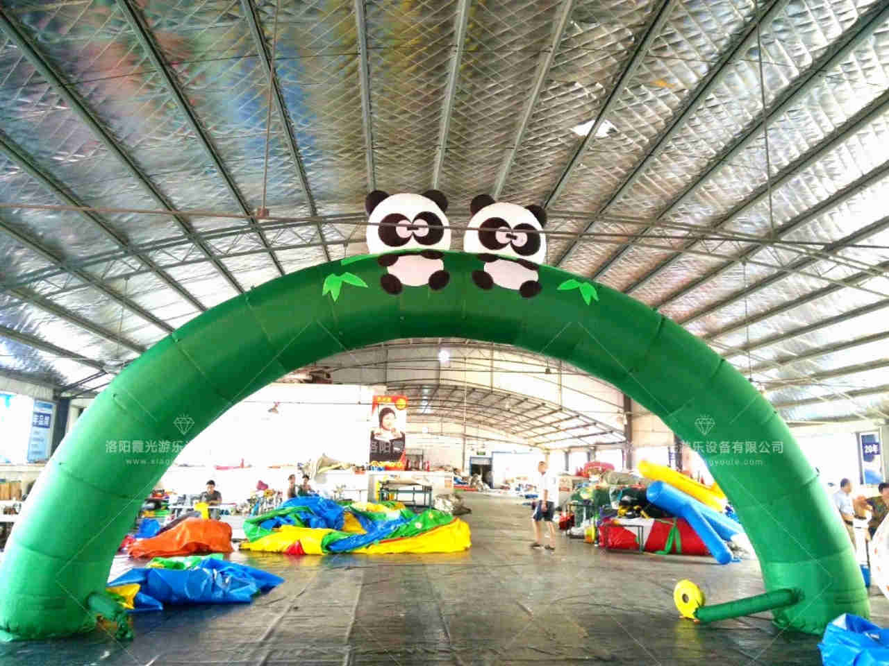 九江熊猫喷绘拱门